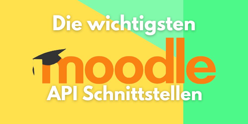 moodle api schnittstellen